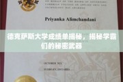学霸秘籍大公开，德克萨斯大学成绩单背后的神秘力量