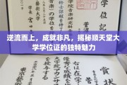 逆风飞翔，顺天堂大学学位证，非凡成就的见证与魅力