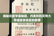 探索丹麦利利贝特大学学霸奇迹，揭开北欧教育精髓的神秘面纱