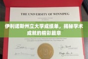 伊利诺斯州立大学成绩单，谱写辉煌学术成就的璀璨篇章