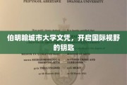 伯明翰城大文凭，解锁全球视野之旅
