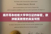 欧洲学府之光，哥本哈根大学学位证背后的精英教育风采
