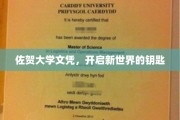 解锁未知领域，佐贺大学文凭，成就非凡未来的密钥