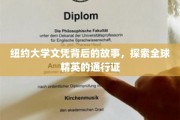 纽约大学文凭背后的故事，探索全球精英的通行证