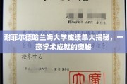 解码谢菲尔德哈兰姆大学学术风采，揭秘成绩单背后的成就秘密