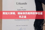 南加大光环下的真假学位迷局，揭秘学历认证的隐秘世界
