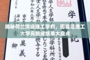 探索荷兰精英教育巅峰，因霍温理工大学的卓越成就全景解读