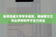 解码高威大学卓越风采，爱尔兰精英学子实力档案大揭秘