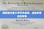 揭开南丹麦大学璀璨成就的面纱，探寻背后的辉煌故事
