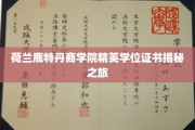 探索鹿特丹商学院精英证书背后的非凡旅程