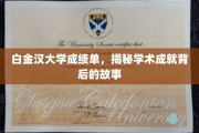 白金汉荣耀，揭秘顶尖学子背后的非凡历程