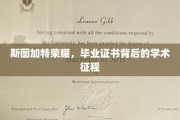 探寻斯图加特荣耀，毕业证书背后的学术征途揭秘