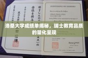 解码洛桑大学成绩单，瑞士教育实力的精确画像