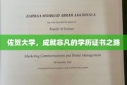 探索佐贺大学，打造非凡学历的传奇之旅
