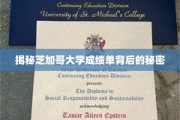 解锁芝加哥大学成绩单，一窥顶尖学府的评分奥秘
