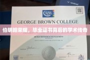 伯明翰辉煌，毕业证书见证的不凡学术历程