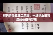 揭秘乔治亚理工精英之路，毕业证书背后的辉煌与无限可能