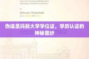 揭开伪造圣玛丽大学学历认证的神秘世界