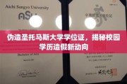 校园学历造假新趋势，伪造圣托马斯大学学位证惊现江湖
