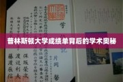 探寻普林斯顿大学成绩单的神秘面纱，揭开学术殿堂的评估之谜