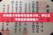 探寻罗格斯大学新布伦瑞克分校，学位证书的非凡韵味