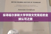 解码福尔茅斯大学学院，国际认可的文凭奥秘之旅