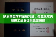 荷兰代尔夫特理工荣耀证照，欧洲顶尖学府的学术风采一览无遗