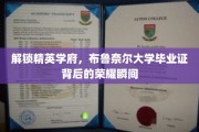 揭开布鲁奈尔大学荣耀殿堂，毕业证书背后的精英传奇