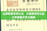 北美顶尖学府认证，BC大学荣耀文凭背后的非凡实力揭晓