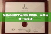 解码赫特福德郡大学卓越成就，成绩单背后的学术风采