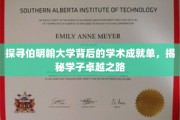 伯明翰大学学霸养成记，揭秘学子非凡学术成就的秘密通道