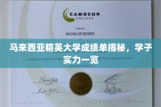 马来西亚精英大学学子风采大揭秘，成绩单背后的实力与潜力