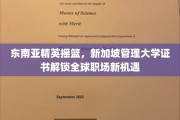 新加坡管理大学文凭，助你横扫东南亚职场，开启国际精英生涯