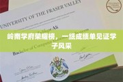 岭南才俊风采录，一纸成绩单勾勒学子荣耀画卷