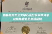 石溪分校，纽约州立大学学术璀璨，揭秘成绩单背后的辉煌实力
