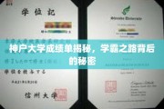 探寻神户大学学霸秘籍，揭秘卓越成绩背后的不凡历程