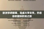 跨国职场通行证，高威大学文凭，引领你的欧洲学术与职业新篇章