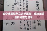 解码宾夕法尼亚州立大学，成绩单背后的深层洞察与人生启示