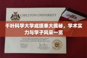 千叶科学大学学子成就展，一纸成绩单，映照学术光芒与青春风采