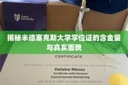 米德塞克斯大学学位证，揭秘其价值与真实影响力