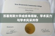 苏塞克斯大学成绩单揭秘，学术实力与学术风采并存