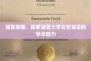 湖首传奇，解码湖首大学学位的学术风采