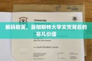揭秘曼大文凭，精英之路的非凡力量与价值