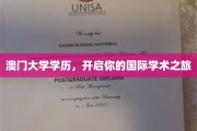 澳门大学学位，助你踏上一段全球学术探索之旅