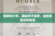 探寻莱斯利大学学子辉煌，揭开成绩单背后的精彩篇章