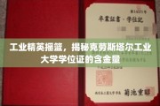 克劳斯塔尔工业大学学位证，揭秘其背后的行业精英培养魅力