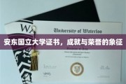 荣耀凭证，安东国立大学证书，成就之路的璀璨印记