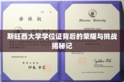斯旺西荣耀之路，揭秘学位证背后的辛酸与辉煌
