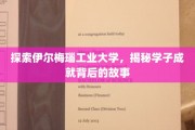 揭开伊尔梅瑙工业大学学子卓越成就的神秘面纱