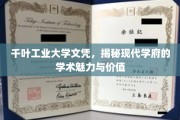 千叶工业大学文凭背后的学术之光，探寻现代学府的价值魅力